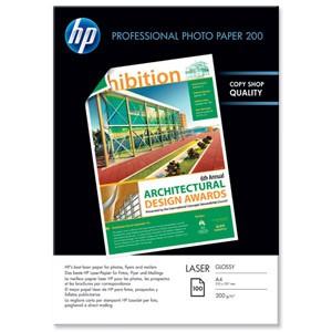 Lichidare Stoc Hartie foto glossy HP Professional 200 gsm-100 sht,A4,210 x 297 mm HPPIM-CG966A
