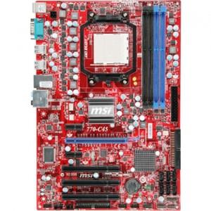 Placa de baza MSI AMD 770, s.AM3, 1xGbE LAN, 6xSATA 2, 1xPATA, 1xPCI-E 2.0(x16), 2xPCI-E(x1), 3xPC, 770-C45