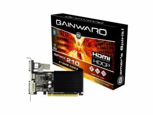 Placa video Gainward GeForce  210 512MB Passive with CUDA, GF210, 512MB DDR3, Core Clk: 589, 625(DDR1250), PCI-E, PhysX, Heatsink, VGA+HDMI+DVI-I, GT210-512-HDMI-DVI2