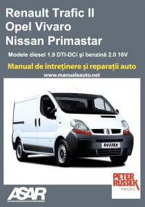 Manual auto Renault Trafic II - Opel Vivaro - Nissan Primastar 2001-2006