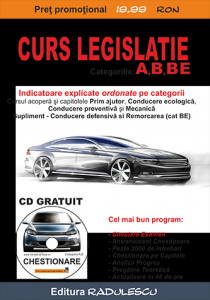 Manual auto Curs Legislatie - categoriile A, B, BE
