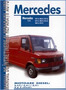 Manual auto MERCEDES 207D, 208D, 210D, 307D, 308D, 310D, 408D, 410D
