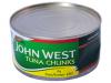 Conserva ton john west tuna chunks in sunflower oil - 185gr