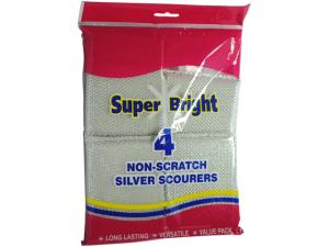 Super Bright 4 non-scratch silver scourers