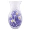Vaza din sticla bohemia decorata manual cu cristale