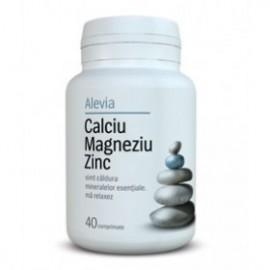 Calciu Magneziu Zinc (40 Comprimate) Alevia