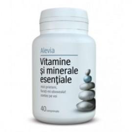 Vitamine si minerale esentiale (40 Comprimate) Alevia