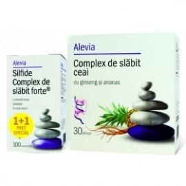 Silfide + Complex de slabit ceai cu ginseng si ananas(Alevia)