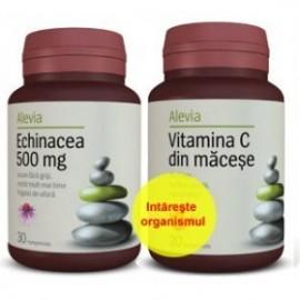 Echinacea 500mg + Vitamina C macese (Alevia)