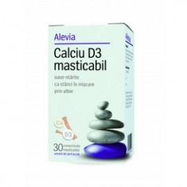 Calciu D3 masticabil (30 Comprimate) Alevia