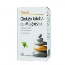 Ginkgo biloba cu magneziu (60 Comprimate) Alevia