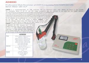 Multiparametru de laborator pH/ORP/EC/TDS si Temperatura