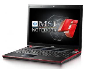 Laptop MSI 15.4 Megabook GX620X-060EU Negru Rosu
