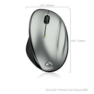 Mouse Ms Wless. 6000 Laser Argintiu Qva-00005