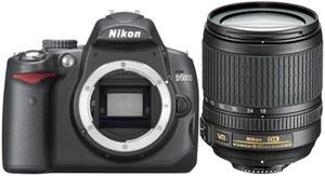 Nikon D 5000 Kit + Obiectiv 18-105 mm VR Negru