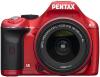 Pentax k-x kit + obiectiv dal 18-55 mm rosu +