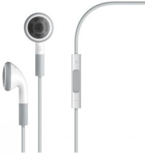 Casti Apple cu telecomanda pe fir si microfon