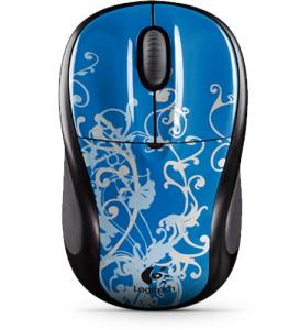 Mouse Logitech Cordless Nano M305 Blue Flourish 910-001644