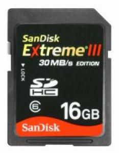 SD Card Sandisk Extreme III 16 GB SDSDX3-016G-E31