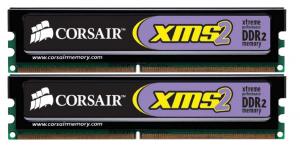 Kit Memorie Dimm Corsair 4 GB DDR2 PC-8500 1066 MHz TWIN2X4096-8500C7