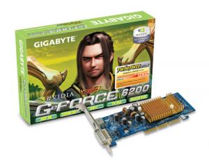 Placa video Gigabyte NVIDIA GeForce 6200 256 MB GV-N62256DP2-RH