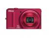 Nikon coolpix  s9100 rosu + card sd 8gb sandisk