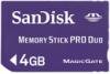 Memory Stick Pro Duo Sandisk  4 GB SDMSPD-4096