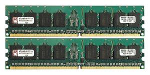 Kit Memorie Dimm Kingston 4 GB DDR2 PC-6400 800 MHz KVR800D2N6K2/4G