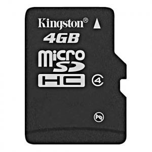 Micro-SD Card Kingston 4 GB SDHC SDC4/4GB cu Adaptor