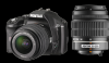 Pentax k-x negru kit+ dal 18-55 mm + dal 50-200 mm negru + cadou:
