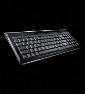 Tastatura Logitech Ultra Flat PSII/USB 967653 Negru