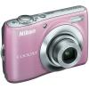Nikon coolpix l21 roz  + cadou: sd card kingmax 2gb