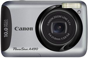 Canon PowerShot A 490 Argintiu-Negru + CADOU: SD Card Kingmax 2GB