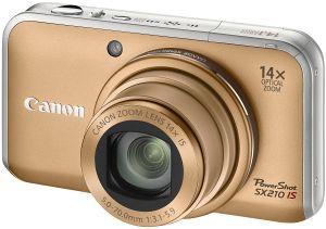 Canon PowerShot SX 210 IS Gold(X) + CADOU: SD Card Kingmax 2GB