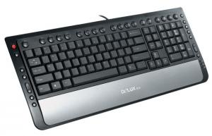 Tastatura Delux Psii+usb Sl-black Dlk-5108t