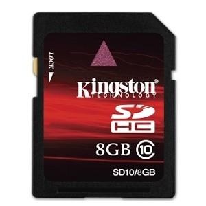 SD Card Kingston 8 GB SDHC Clasa 10 SD10/8GB