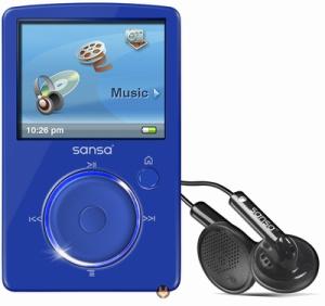 SanDisk Sansa Fuze FM 4GB Albastru SDMX14R-004GB-E57