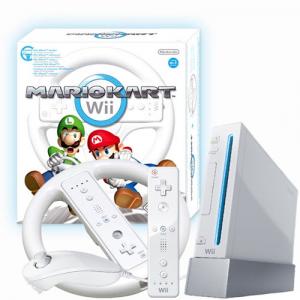 Consola Nintendo WII Mario Kart Pack Alb