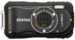 Pentax Optio W 90 Negru + Geanta  Neopren+ SD Card 2 GB  + CADOU: SD Card Kingmax 2GB