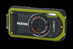 Pentax Optio W 90 Negru-Verde + Geanta Neopren + SD Card 2 GB + CADOU: SD Card Kingmax 2GB