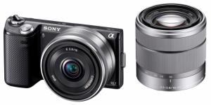 Sony NEX-5ND Negru+ Obiectiv 16 mm + 18-55 mm.
