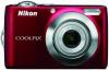 Nikon coolpix l 22 rosu + cadou: sd card kingmax 2gb