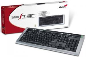 Tastatura Genius Slimstar 110 Black(white Box) Ps2