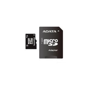 Card memorie A-DATA Micro SDHC 4GB Clasa 4 + adaptor SD