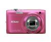 Nikon coolpix s3100 roz + card sd 8gb sandisk