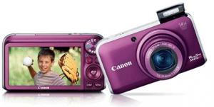 Canon PowerShot SX 210 IS purpuriu + CADOU: SD Card Kingmax 2GB
