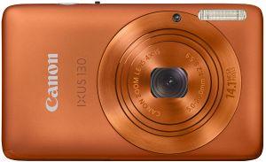 Canon Digital IXUS 130 Orange + CADOU: SD Card Kingmax 2GB