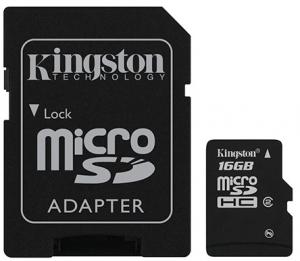 Micro-SD Card Kingston 16 GB SDHC SDC2/16GB