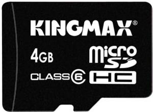 Micro-SD Card Kingmax 4GB Km-micro-sd6/4g
