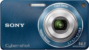 Sony DSC-W 350 Albastru + CADOU: SD Card Kingmax 2GB